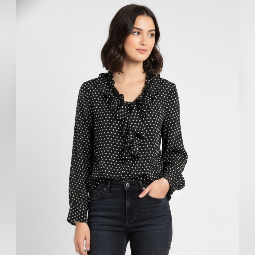 Alex Marie Blouse Black Whimsigoth Fairy Ruffled Button Down 20W